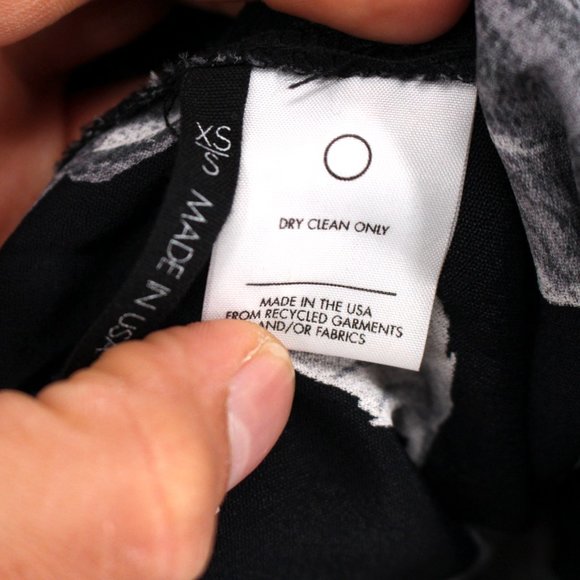 Reformation Black White Floral Lace Trim Hem Satin Maxi Sheath Dress XS Small - Picture 8 of 8